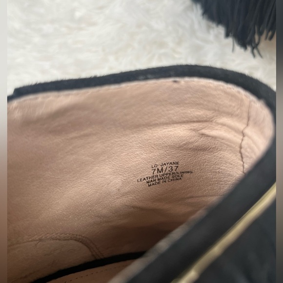 Louise et Cie | Lo-Jayane | Black Fringe Stiletto
Suede Peep Toe Boot - Picture 11 of 11